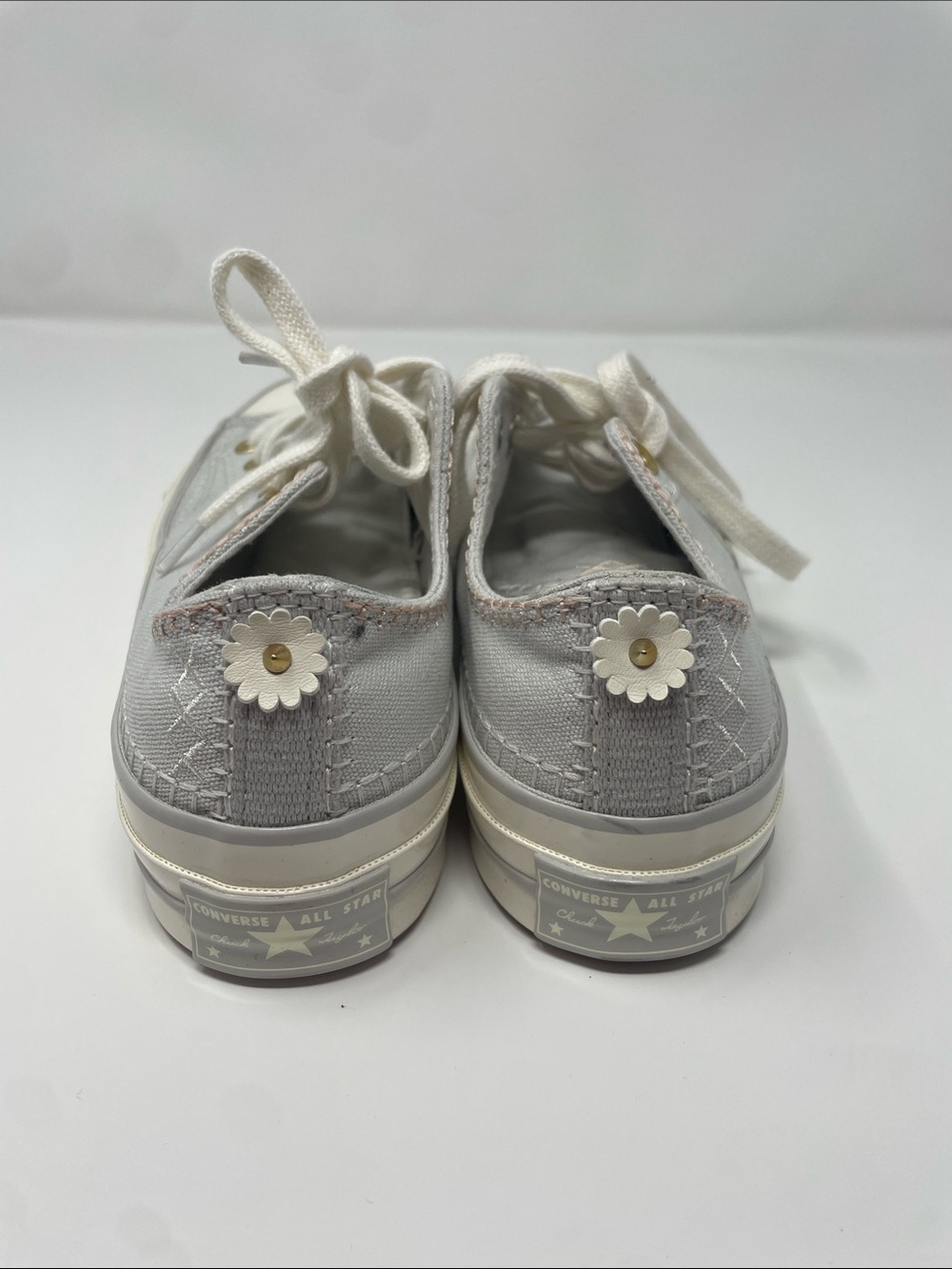Converse Chuck 70 Crafted Stitching FOSSILIZED Flower Gold 7 New - Picture 3 of 5
